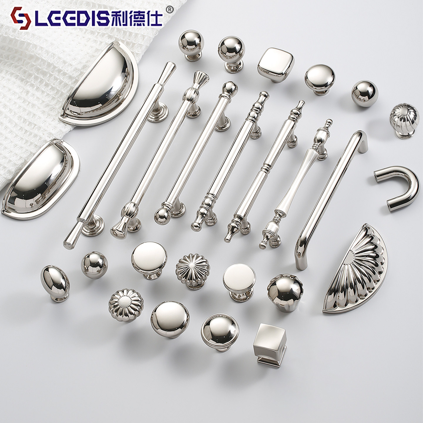 亮光银色拉丝拉手简约法式轻奢衣柜橱柜抽屉极简美式柜门单孔把手,基础建材,小拉手,淘宝优惠券,粉丝福利购,淘宝优惠卷