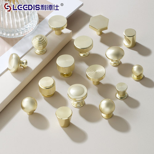 现代简约高档抽屉单孔小拉手
