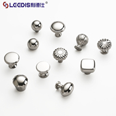 法式 钛银色柜门拉手衣柜橱柜抽屉现代极简中古风奶油风单孔门把手