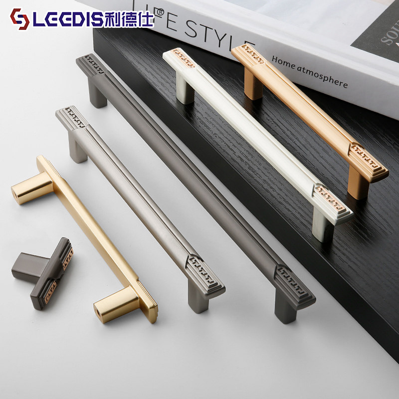 现代简约创意家具抽屉柜门拉手仿古实心加厚锌合金橱柜衣柜门把手