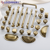 柜子古铜色把手 柜家具轻奢美式 法式 复古黄铜拉手衣柜门抽屉橱柜鞋