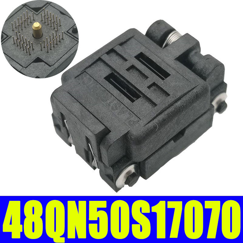 Plastronics测试座 QFN48 0.5MM 7X7/48QN50S17070编程座 烧录座