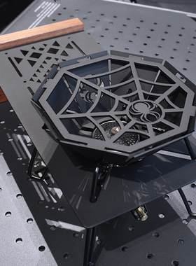 蜘蛛炉配件黑色适配soto-310蜘蛛炉防风罩隔热桌板户外露营挡风板