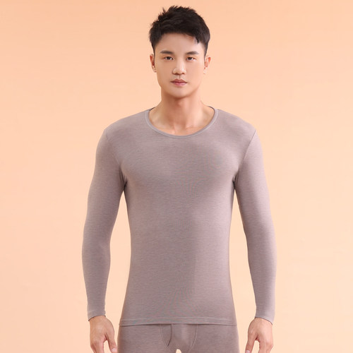 GONIDAL/冠得冠得男士超薄内衣保暖内衣秋冬打底纯色弹力秋衣单件 - 封面