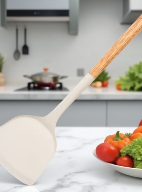 Molto Bella硅胶铲勺套装耐高温珐琅锅专用木柄汤勺锅铲防滑耐磨