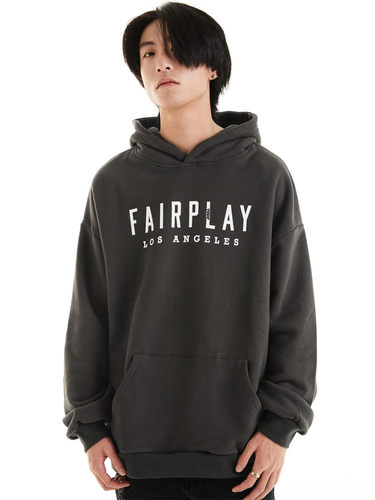 FairPlay宽松重磅基础logo帽衫