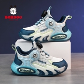 巴布豆春季 新款 男童运动鞋 Bobdog 网面透气软底儿童中大童篮球鞋
