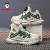 巴布豆春季 新款 男童运动鞋 Bobdog 网面透气软底儿童中大童休闲鞋