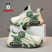 巴布豆春季 新款 男童运动鞋 Bobdog 网面透气软底儿童中大童篮球鞋