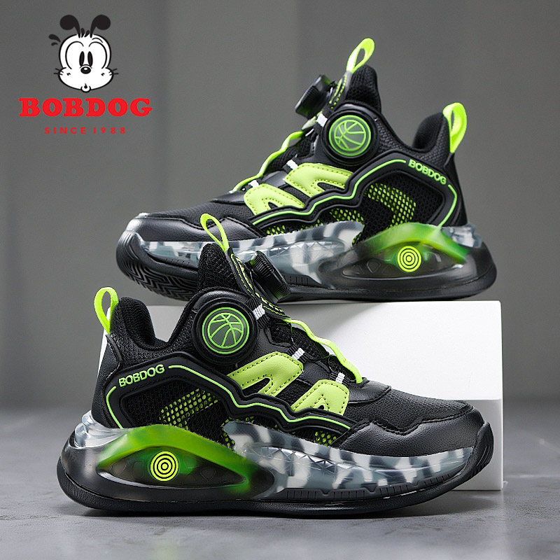 巴布豆春秋季男童运动鞋儿童篮球鞋防滑百搭田径跑步鞋小学生球鞋