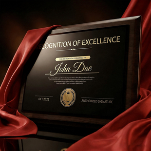 实木奖牌定制定做黑胡桃水晶金箔牌匾高档荣誉牌加盟代理商授权牌