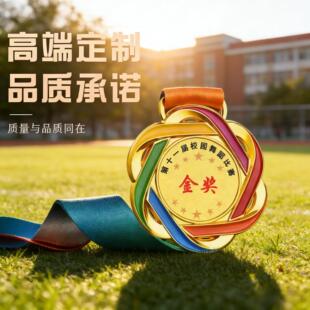 金属奖牌定制定做学校运动会比赛金银铜牌儿童幼儿园活动挂牌制作