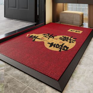 入户门垫高弹丝圈家用门口地垫耐脏刮土防尘玄关脚垫免洗好打理