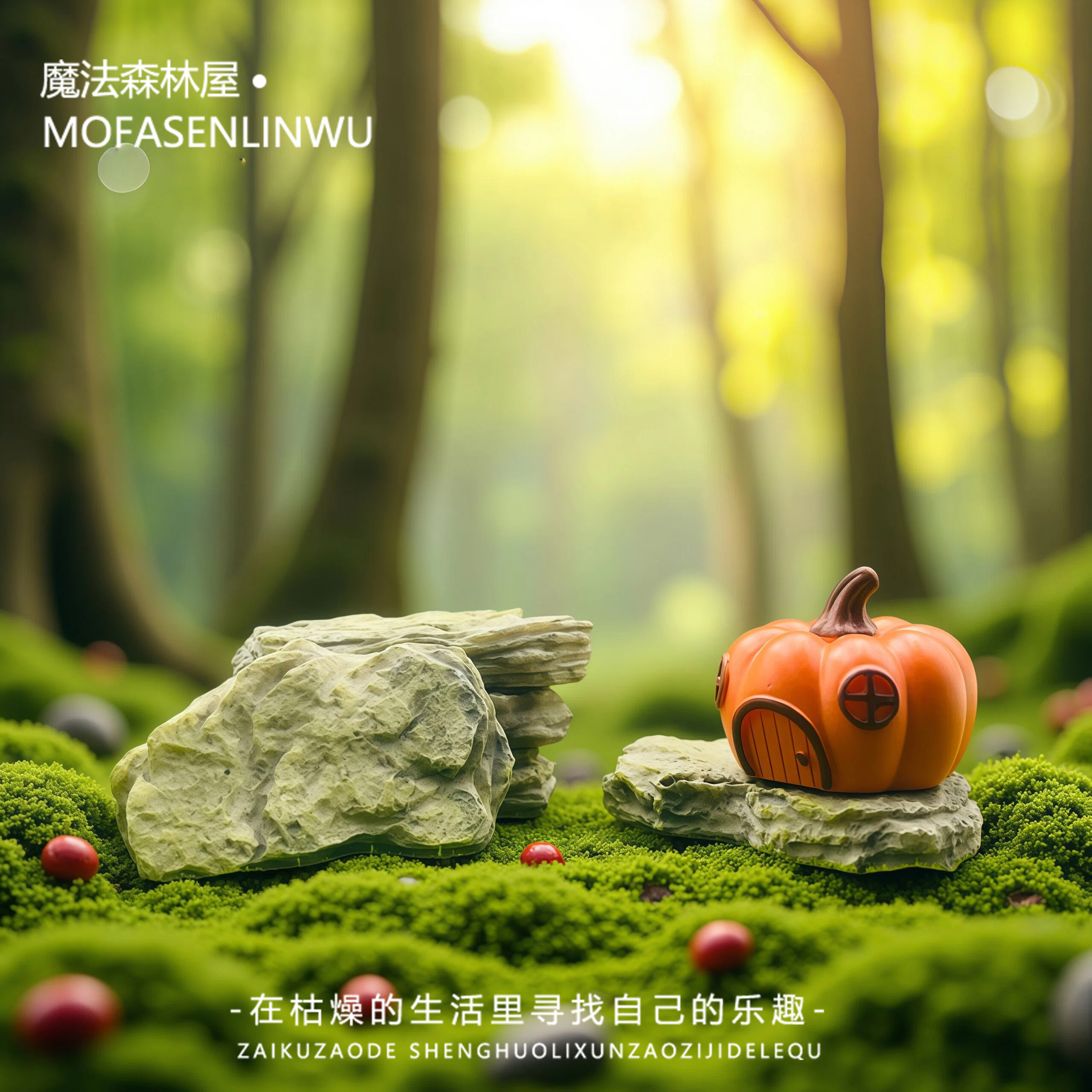 仿真石头片造景微景观萌粒小摆件底座苔藓多肉花盆鱼缸假山石装饰,家居饰品,装饰摆件,淘宝优惠券,粉丝福利购,淘宝优惠卷