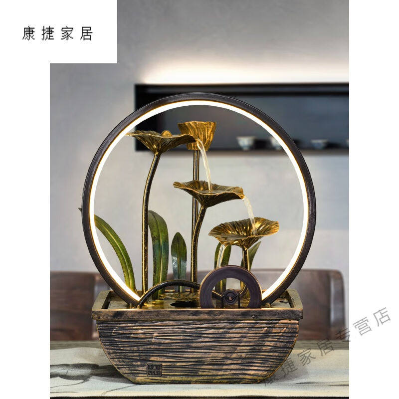 环欧行轮流水喷泉饰品摆件办公室循环水桌面水车开业礼物贺礼小礼高性价比高么？