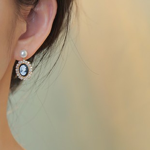 设计师 米兰 Sadioem 复古天然淡水珍珠人像耳环女简约轻奢耳饰
