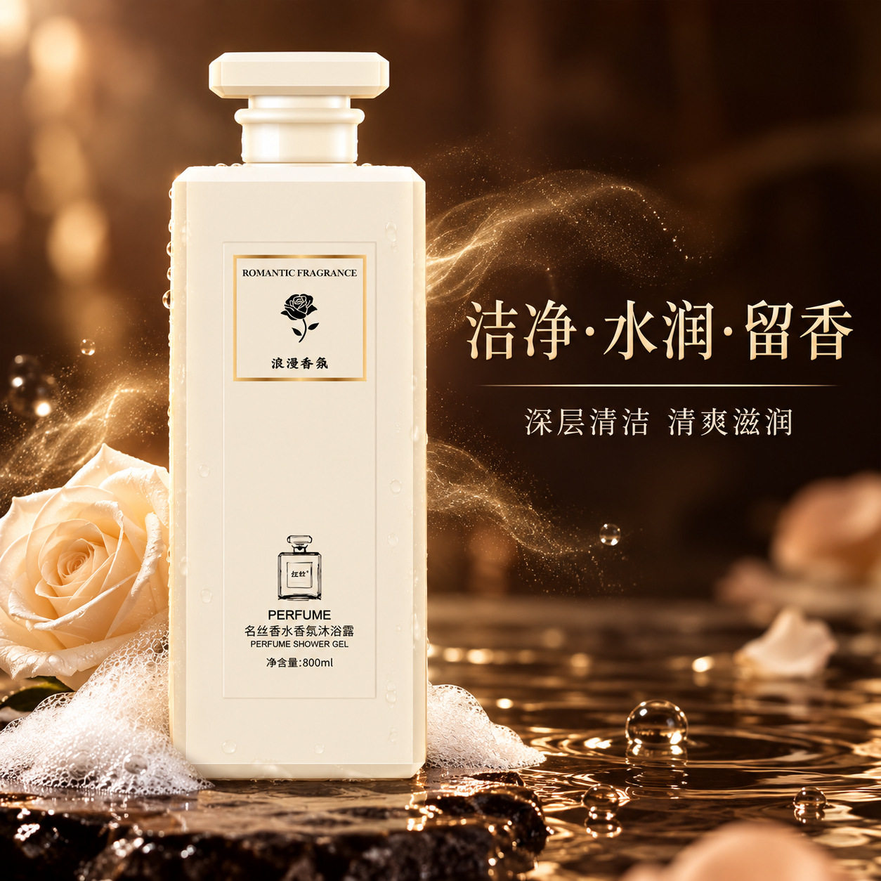 新款推荐香水香氛沐浴露保湿清洁肌肤滋润沐浴露持久留香沐浴露