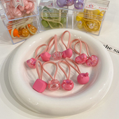 儿童高弹力橡皮筋发圈女孩扎头发绳不伤发皮套女童高马尾头绳发饰