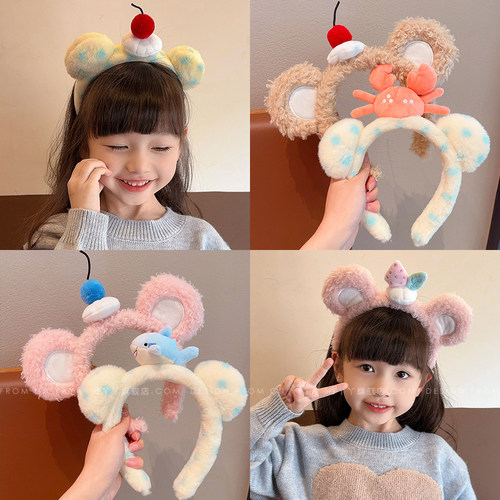 儿童可爱超萌毛绒发箍