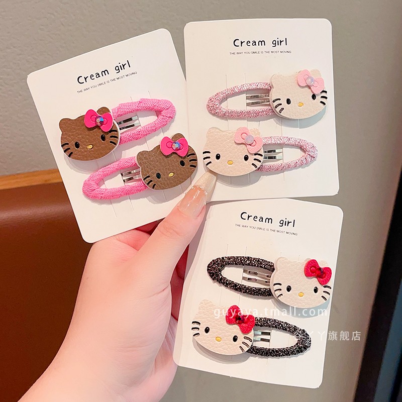 儿童萌趣卡通kt猫发夹女生新款