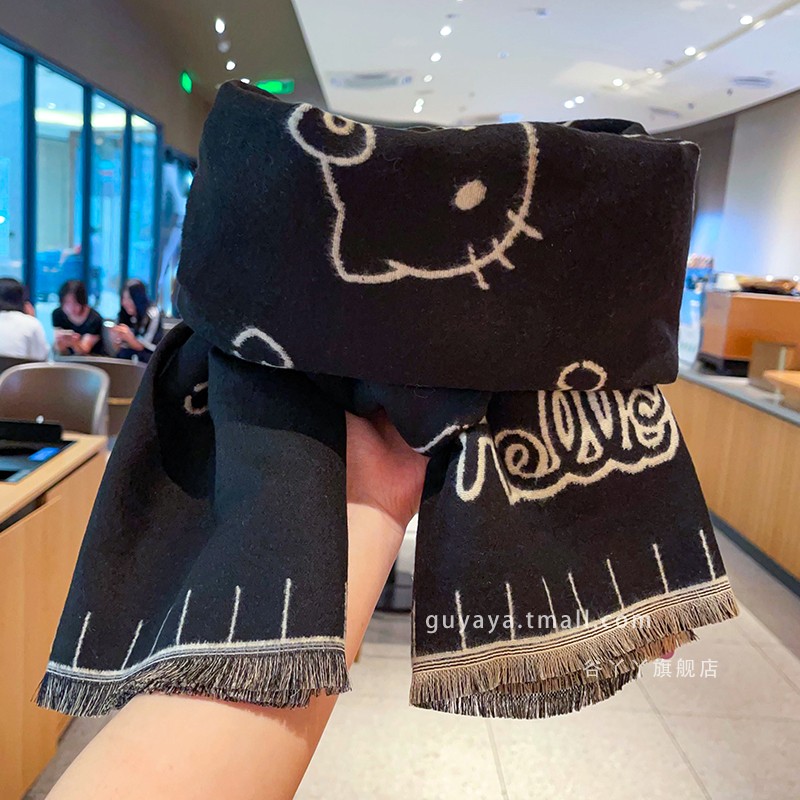 女童长款保暖加厚防风防寒围脖