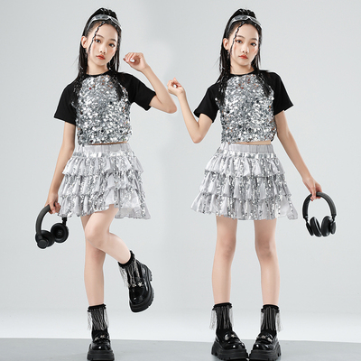 街舞亮片科技流苏hippo舞蹈服