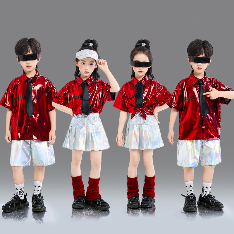 六一儿童啦啦队演出服AI科