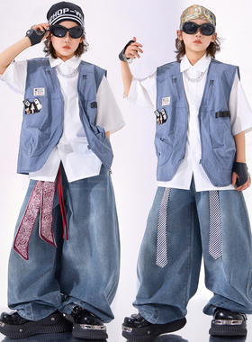 儿童街舞潮服男女童嘻哈hiphop潮炫酷帅炸街少儿演出服六一表演服