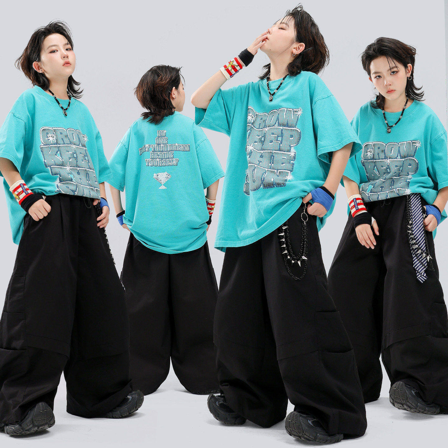 街舞男童演出服潮酷少儿hiphop
