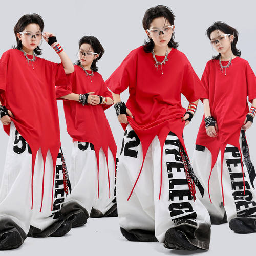街舞男童潮服嘻哈夏季儿童舞蹈