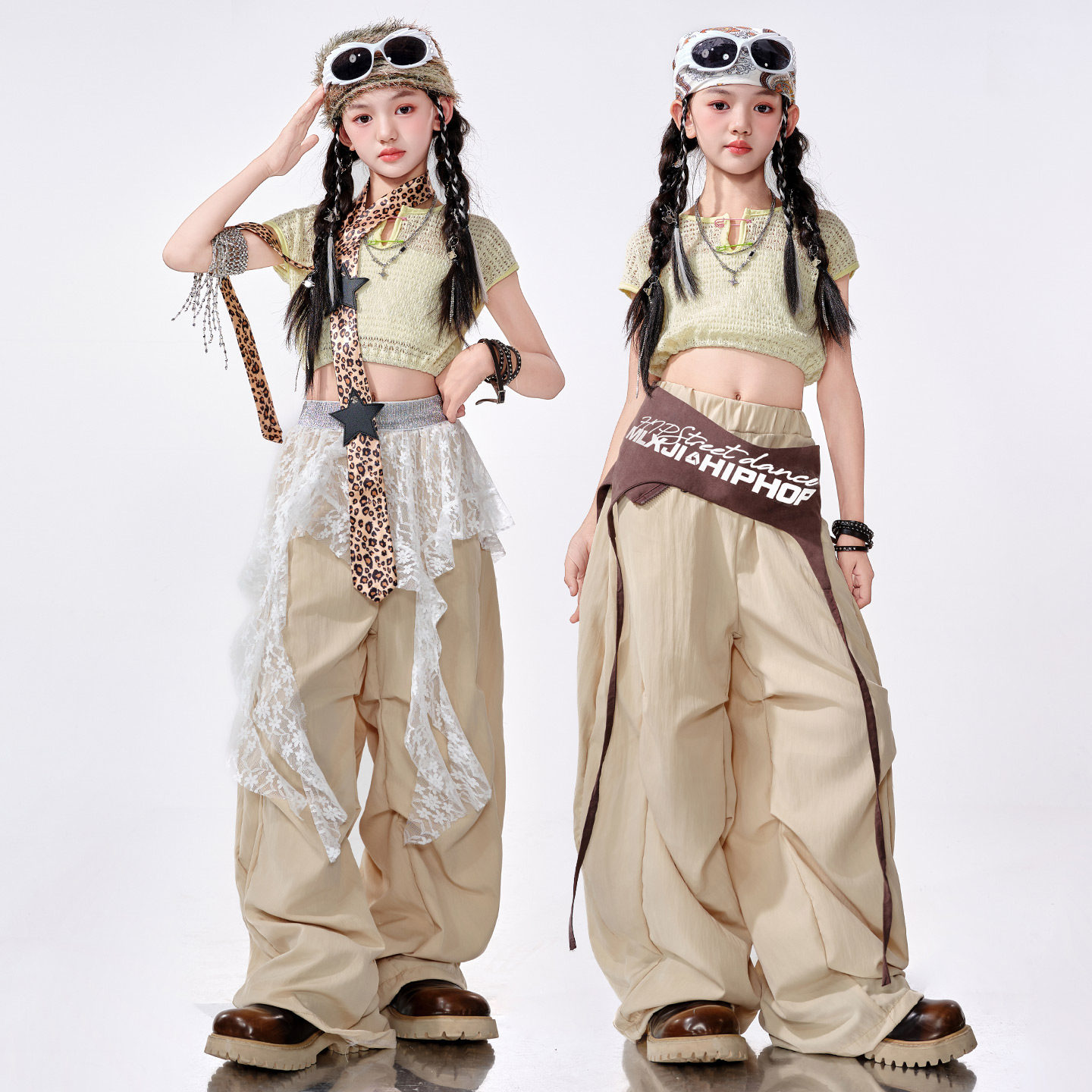 黄色露脐jazz女团嘻哈爵士舞