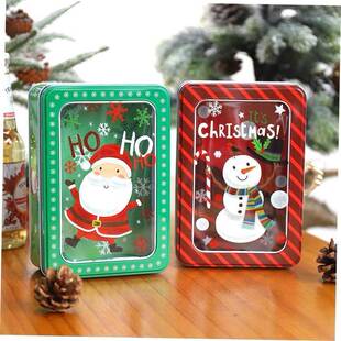 Christmas gift box hyaline tinplate box Baking packaging box