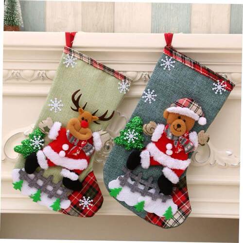 christmas decoration?tree Large Christmas stocking gift bag