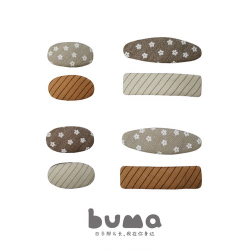 buma儿童发卡宝宝胎毛夹