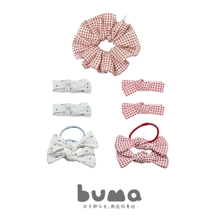 buma好看 波点发圈设计感发饰 手工发圈发绳女孩小号发圈