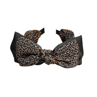 韩国豹纹双层蝴蝶结复古超仙网红发箍女日韩发卡宽边头箍韩版发饰