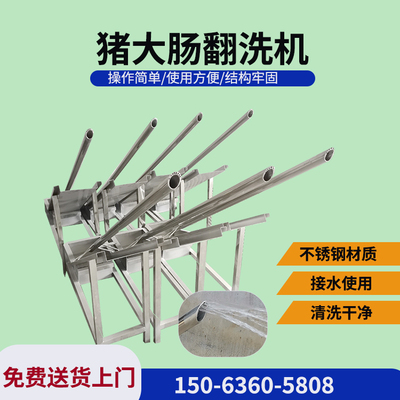 猪大肠清洗机大肠清洗机猪牛羊翻肠清洗设备屠宰场连续清洗猪肠子