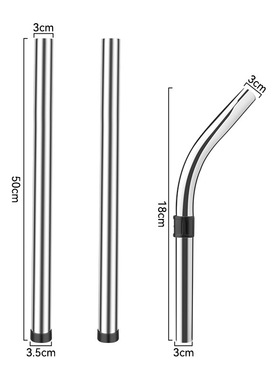 博轩适配Numatic Henry吸尘器配件金属直管弯管延长管软管地刷