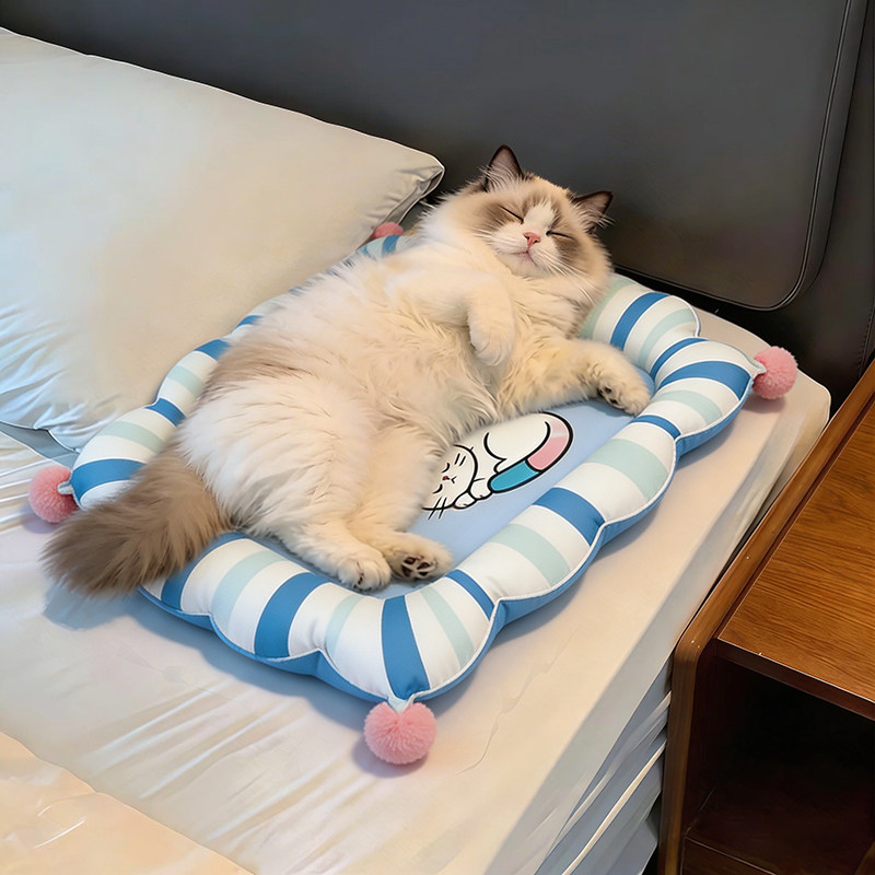 猫垫子睡觉用夏天凉垫猫咪凉垫居家睡垫趴趴垫午睡垫加菲猫布偶猫