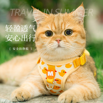 宠物猫咪外出背心式牵引绳