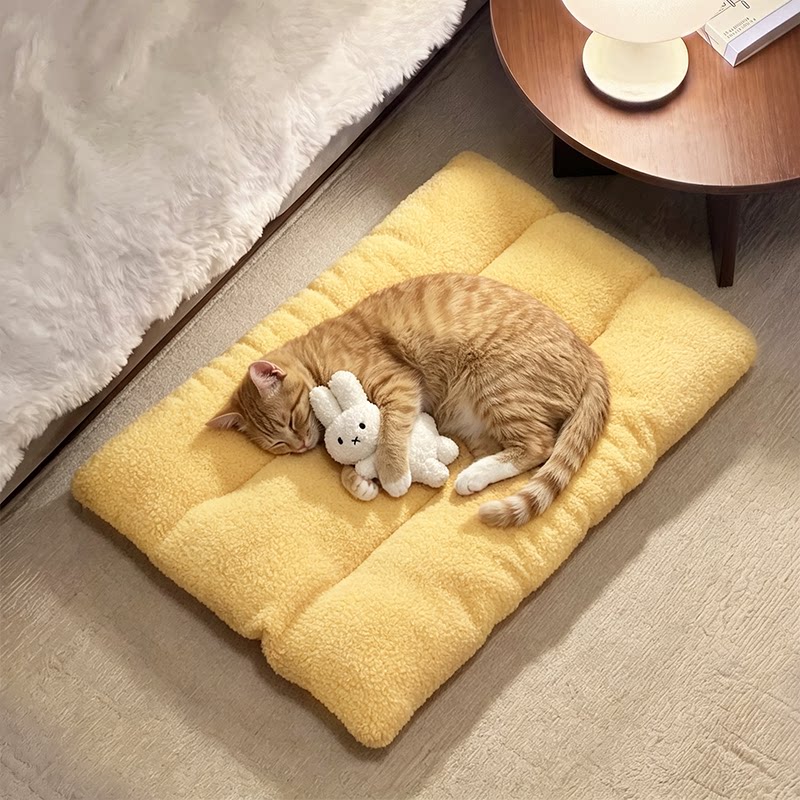 猫垫子睡觉用地垫猫咪冬天保暖室内宠物布偶猫睡垫毛绒柔软沙发窝