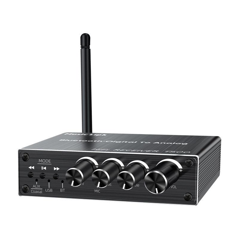 T500蓝牙音频接收器适配器5.3播放器U盘功放音响音箱转换器带遥控