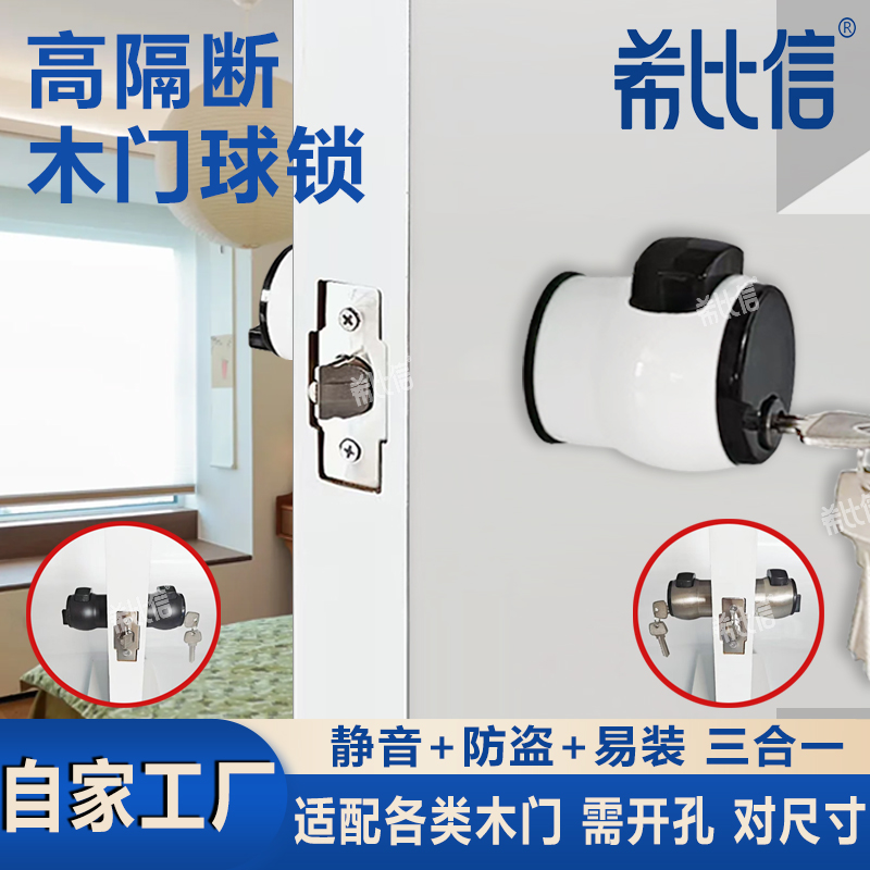 玻璃门球形锁洁净室净化房木门锁