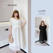 260斤胖m大码 连衣裙 国风复古盘扣连衣裙甜美仙女裙长款 女装 新中式