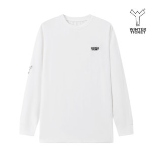 WINTER TICKET2526自由式单双板宽大嘻哈纯色圆领三防长袖T恤