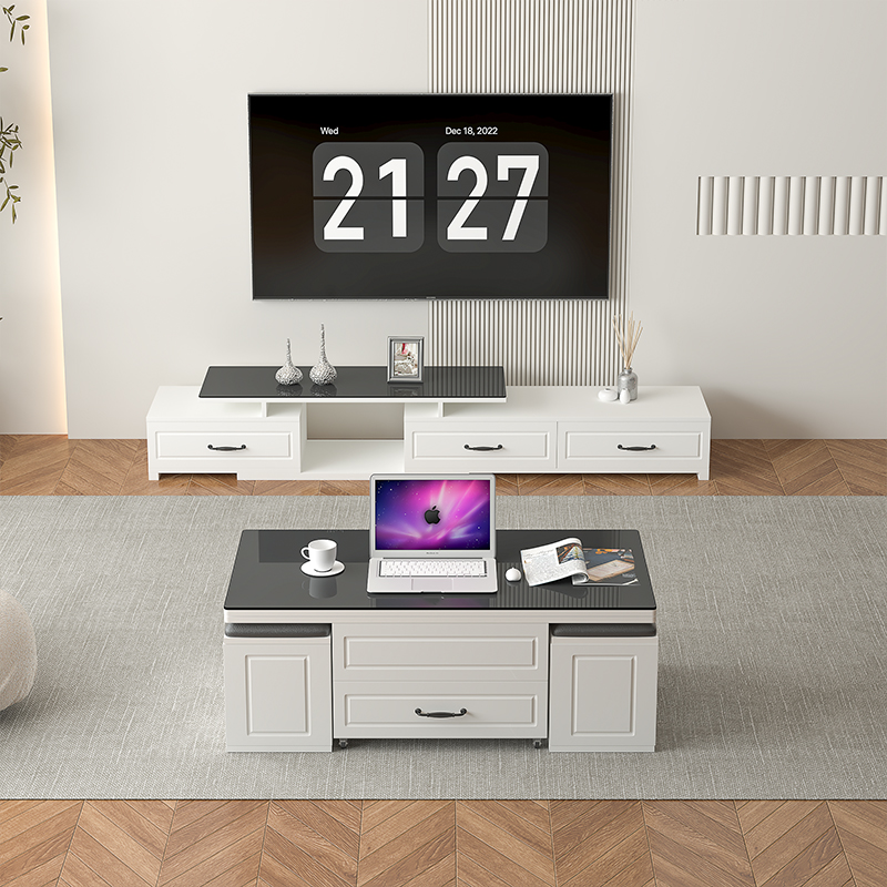 多功能折叠两用升降茶几