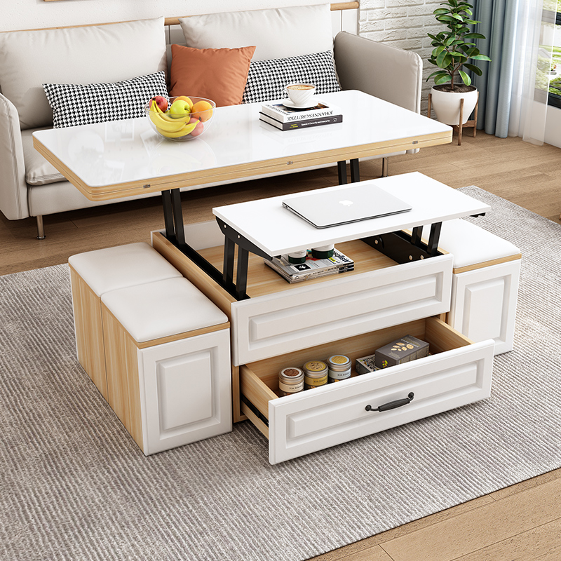 升降茶几餐桌两用折叠饭桌多功能