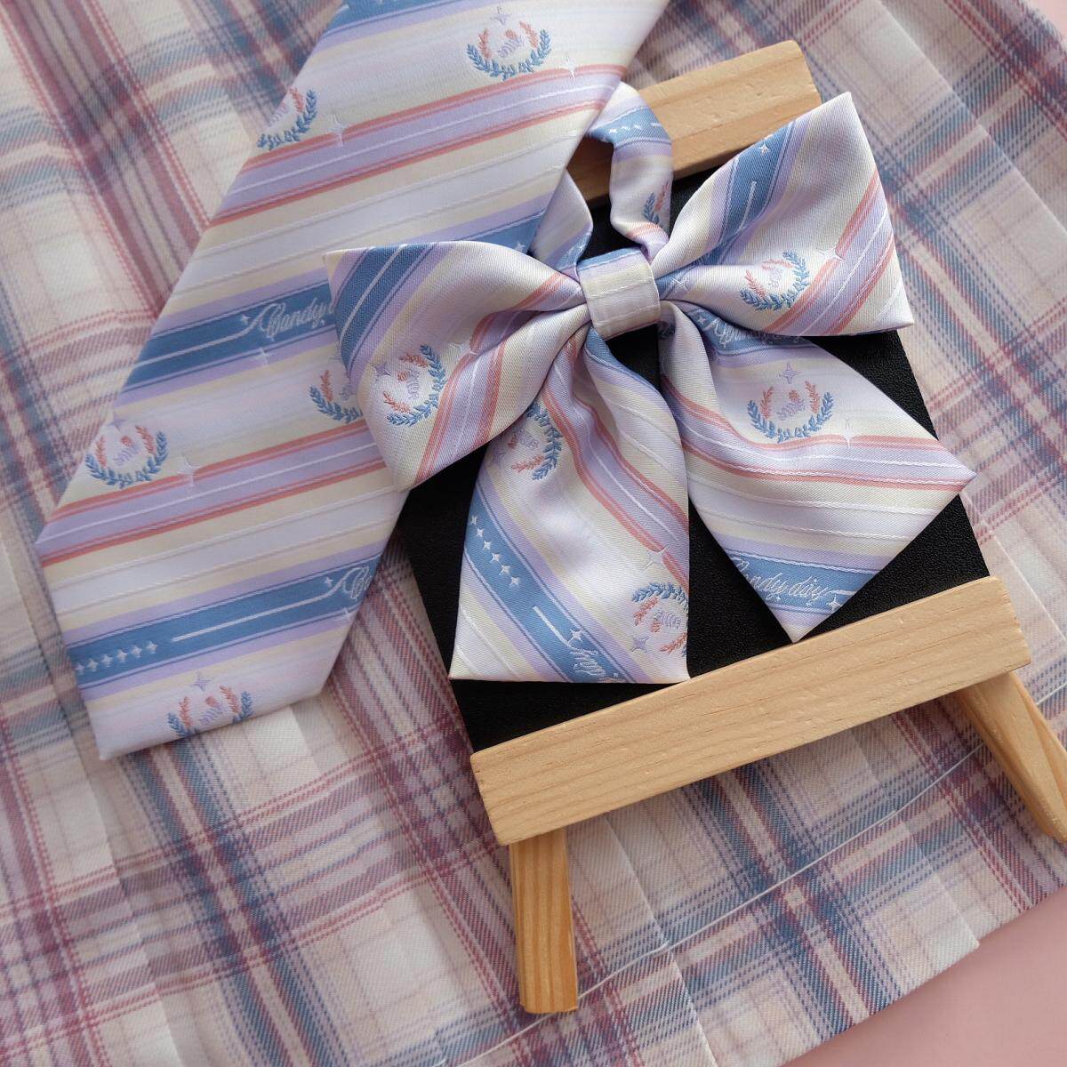春日部【糖果日】粉蓝色原创小物领结领带可爱少女学院风jk制服