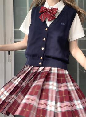 春日部【寄春君】现货 nikke日制毛料合作jk制服裙红色正统优等生