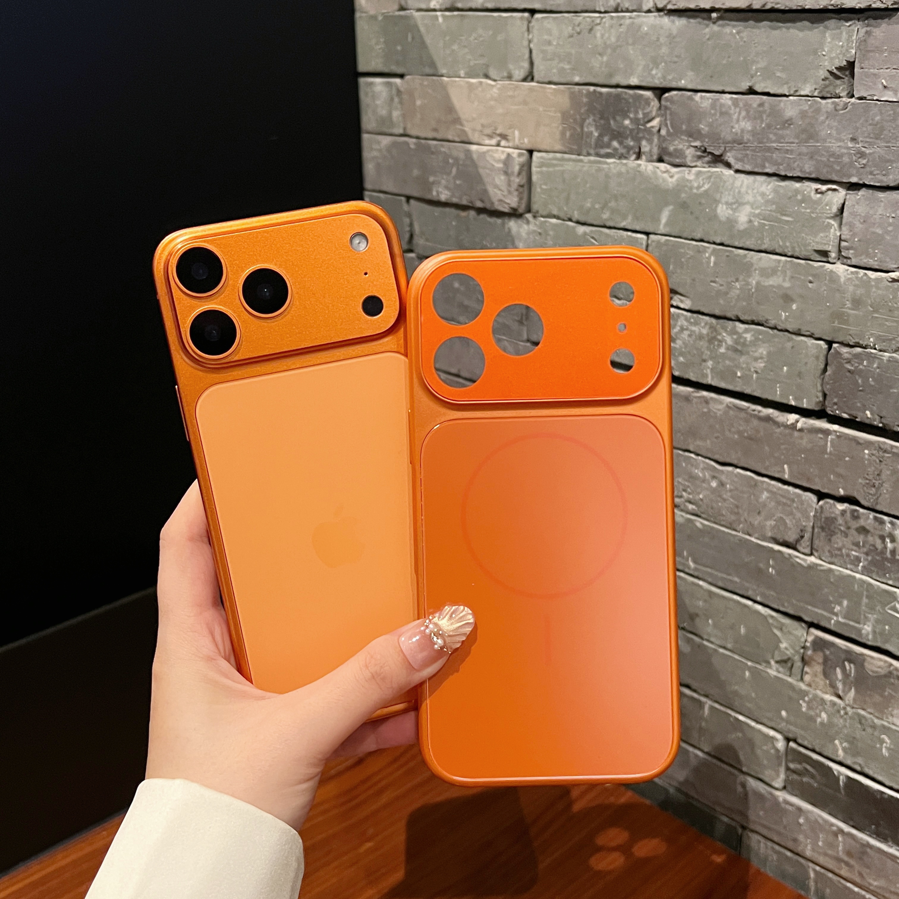 自带镜头膜17promax手机壳